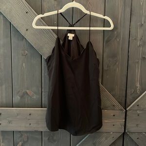 J. Crew black razorback tank top
